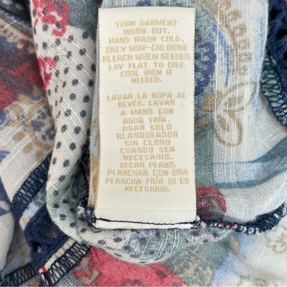 Hope & Harlow Multicolored Sleeveless Peasant Top - Picture 11 of 11